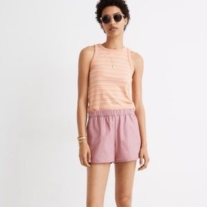 Madewell Pull On Shorts in Weathered Berry